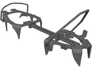 Mountainerin Crampon 3D Model preview