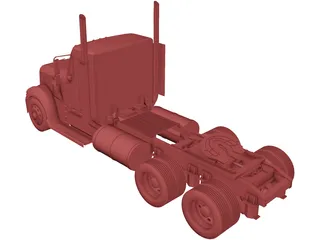 Freightliner Coronado Day Cab 3D Model preview