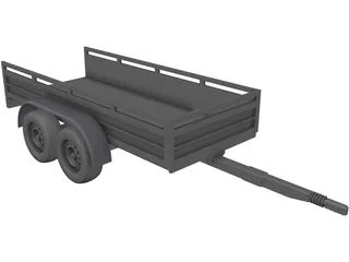 Koch Tandem Trailer 3D Model preview