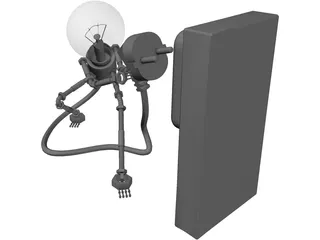 Bulb Man 3D Model preview
