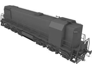 TEM2 Diesel Locomotive 3D Model preview