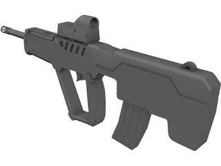 IMI Tavor TAR-21 3D Model preview
