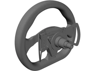 Steering Wheel 3D Model preview