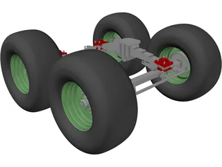 Suspension Rear 3D Model preview