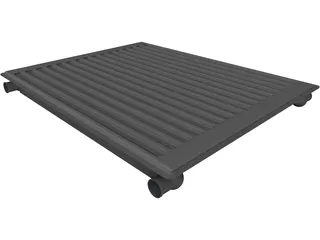 Single Panel Radiator 3D Model preview