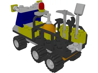 LEGO 6565 Construction Crew Utility Truck 3D Model preview