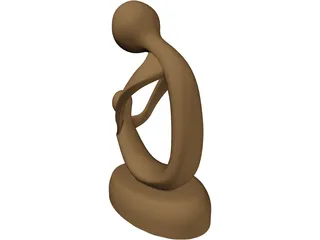 Abstract Sculpture Statue 3D Model preview