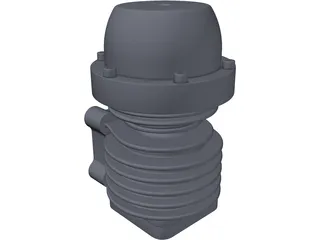 Wastegate 45mm 3D Model preview