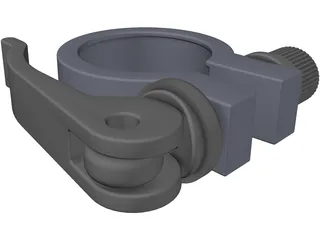 Bicycle Seat Clamp 3D Model preview