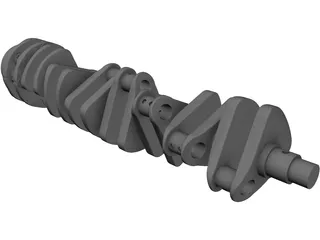 Crankshaft 3D Model preview