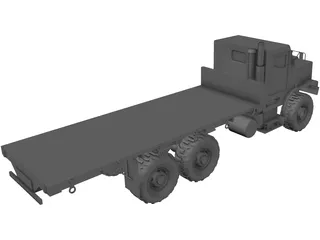 OshKosh MTVR MK27 Military 3-Axle Truck 3D Model preview