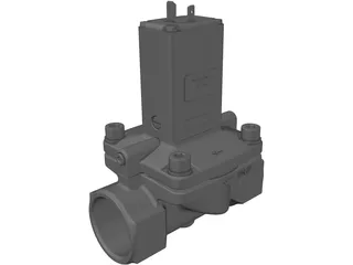 Burket Solenoid Valve 5281 1 1/4 inch 3D Model preview
