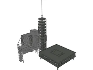 Shuttle Launch Gantry 3D Model preview