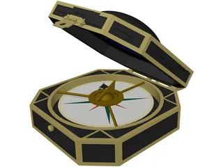 Compass Jack Sparrow 3D Model preview
