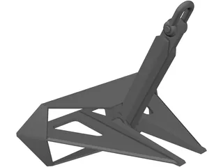 FLIPPER DELTA ANCHOR 7.5TONS 3D Model preview