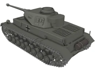 pzkpfw 4 3D Model preview