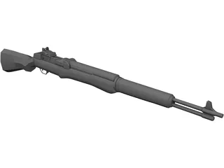 M1 Garand Rifle 3D Model preview