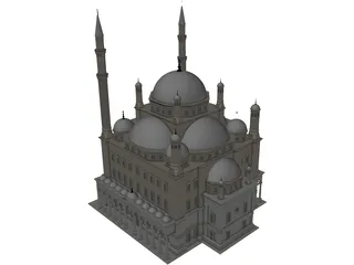 Alabaster Mosque 3D Model preview