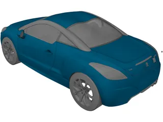 Peugeot RCZ (2010) 3D Model preview