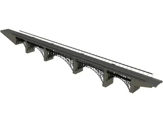Bloor Viaduct Bridge 3D Model preview