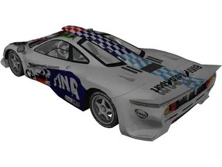 McLaren F1 GT (1995) 3D Model preview