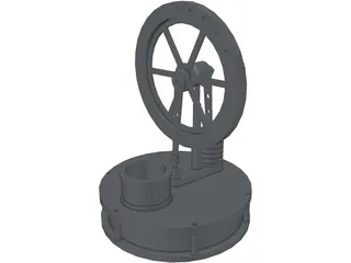 Stirling Engine 3D Model preview