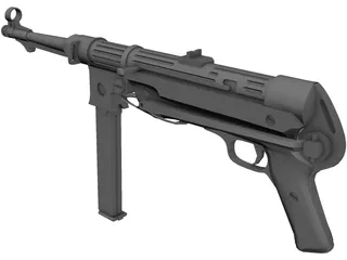 MP4 Nazi Gun 3D Model preview