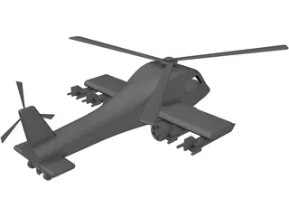 Toy Helicopter 3D Model preview
