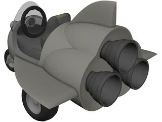 Rocket Trike 3D Model preview