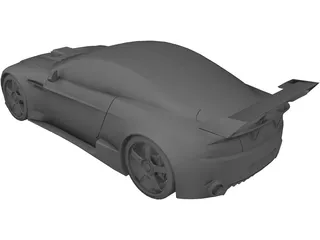 Aston Martin V8 3D Model preview