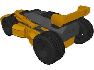 Lego Racer 3D Model preview