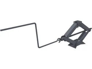 Scissor Car Jack 3D Model preview