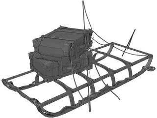 Antartic Sled 3D Model preview