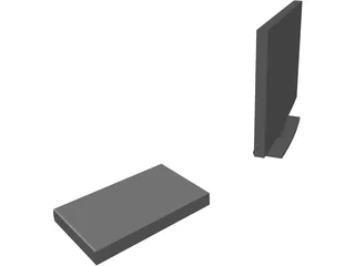 TV and DVD Player 3D Model preview