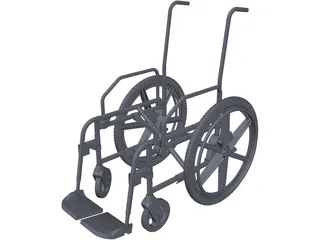 Wheelchair Chassis 3D Model preview