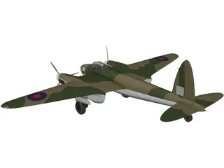 de Havilland DH.98 Mosquito 3D Model preview
