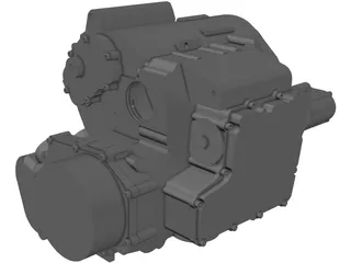Yamaha R6 Engine (2003) 3D Model preview