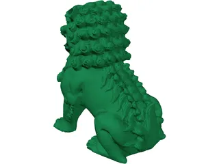 Dragon Sculpture 3D Model preview