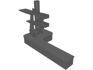 Diving Boards 3D Model preview