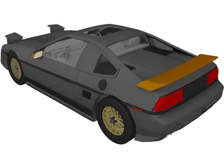 Pontiac Fiero GT Fast back 3D Model preview