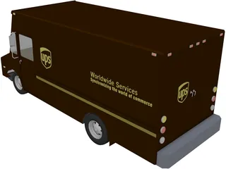 UPS Step Van 3D Model preview