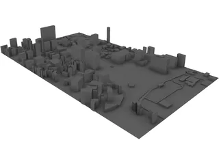 Sejongno in Seoul city South Korea 3D Model preview