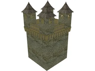 Medival Castle 3D Model preview