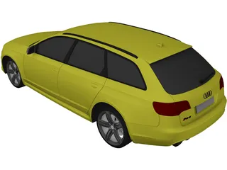 Audi RS6 Avant (2009) 3D Model preview