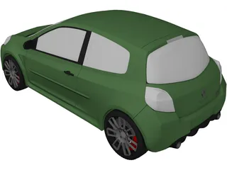 Renault Clio Sport 3D Model preview