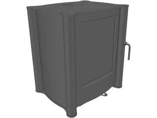 Firebelly FB1 Wood Burning Stove 3D Model preview