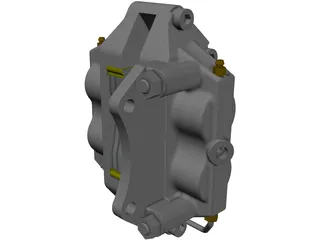 Brake Caliper 3D Model preview