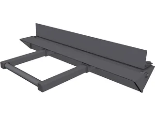 Benchtop Sheet Metal Brake 3D Model preview