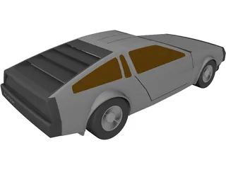 DMC DeLorean (1980) 3D Model preview
