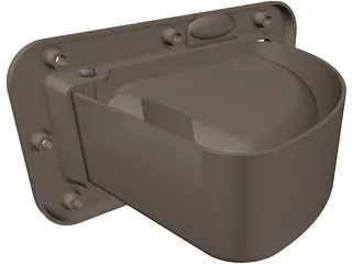 Stowable Dog Dish 3D Model preview